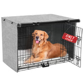 Funda Akinerri para jaula de perro con doble puerta impermeable para jaula de 42 pulgadas.