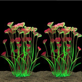 ALEGI plantas artificiales para acuario, 16 pulgadas, ofrecen refugio y color vibrante.