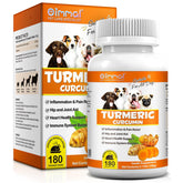 ALIVO Turmeric para perros, frente del envase, refuerza articulaciones y digestión.