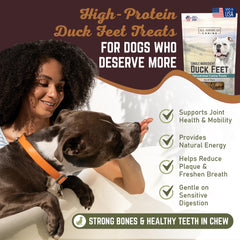 All American Canine ingrediente unico pato para snack 100% natural.