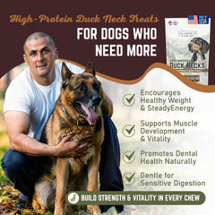 All American Canine snacks de pato sin granos aptos para alergias