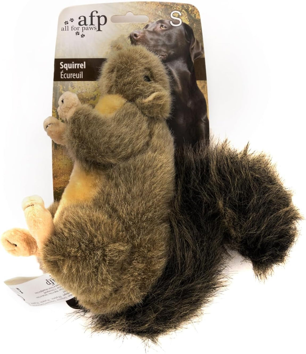 ALL FOR PAWS Juguete ardilla realista para perros, ideal para juego y entrenamiento