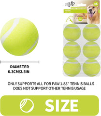 ALL FOR PAWS pelotas de tenis para perros, alto rebote para juegos dinámicos.