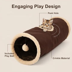 All For Paws tunel con bola de juego para interacción y ejercicio.
