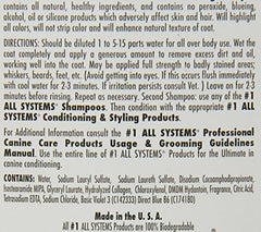 Mascotas con pelaje brillante tras usar all-systems shampoo blanqueador