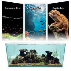Allcolor decoración externa para acuario, mejora el aspecto visual como fondo.