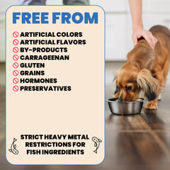 Ingredientes naturales de alta calidad en HQS Complete para perros exigentes