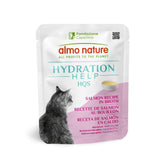 Almo Nature HQS, filete de salmón en caldo para gatos, experiencia sabrosa.