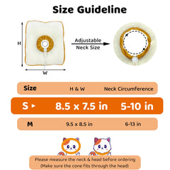 Amakunft cono para gato suave y ventilado, cómodo para uso prolongado.