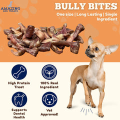 Amazing Dog Treats Bully Stick Bites: tiras delgadas aptas para masticadores sensibles