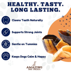 Amazing Dog Treats cascos de vaca sin químicos ni aditivos