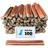 Amazing Dog Treats palitos bully 6 pulgadas frente del empaque, ideal para recompensas de entrenamiento
