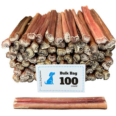 Amazing Dog Treats palitos bully 6 pulgadas frente del empaque, ideal para recompensas de entrenamiento