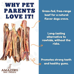 Amazing Dog Treats paquete de 20 unidades de esófago compacto para perros.
