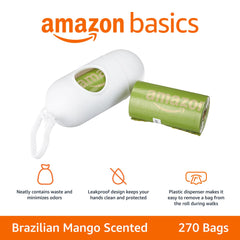 Dispenser práctico de Amazon Basics para retirar la bolsa durante la caminata.