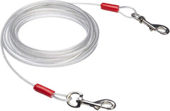 Amazon Basics cable tirado para perros de hasta 90 libras, acero inoxidable, uso duradero.