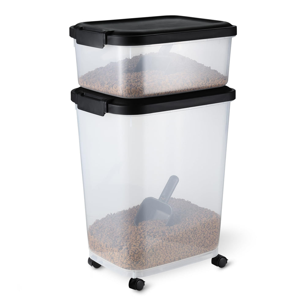 Amazon Basics contenedor alimento mascotas pequeño para mantener croquetas frescas y seguras