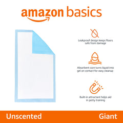 Diseño de 5 capas de Amazon Basics para mayor absorción y control de humedades
