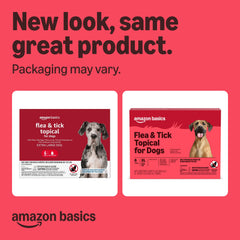 Amazon Basics dosis 6, inicio rápido para control de pulgas y garrapatas.