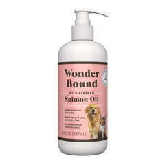 Amazon Basics huile saumon sauvage Alaska bouteille prête à nourrir peau et pelage