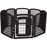 Amazon Basics jaula octagonal para perros con 8 paneles y puerta, seguridad para mascotas.
