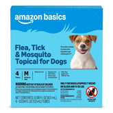 Amazon Basics: tratamiento tópico para perros medianos, 4 dosis para uso cómodo.