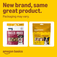 Saco con cierre hermético de Amazon Basics, 3oz de pollo deshidratado