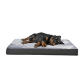 Amazon Basics cama para perros con gel de memoria y funda lavable.