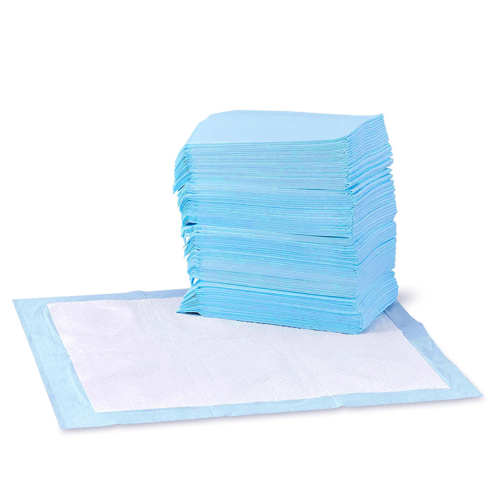 Almohadillas Amazon Basics 22x22, paquete de 150, útiles para entrenamiento de cachorros.