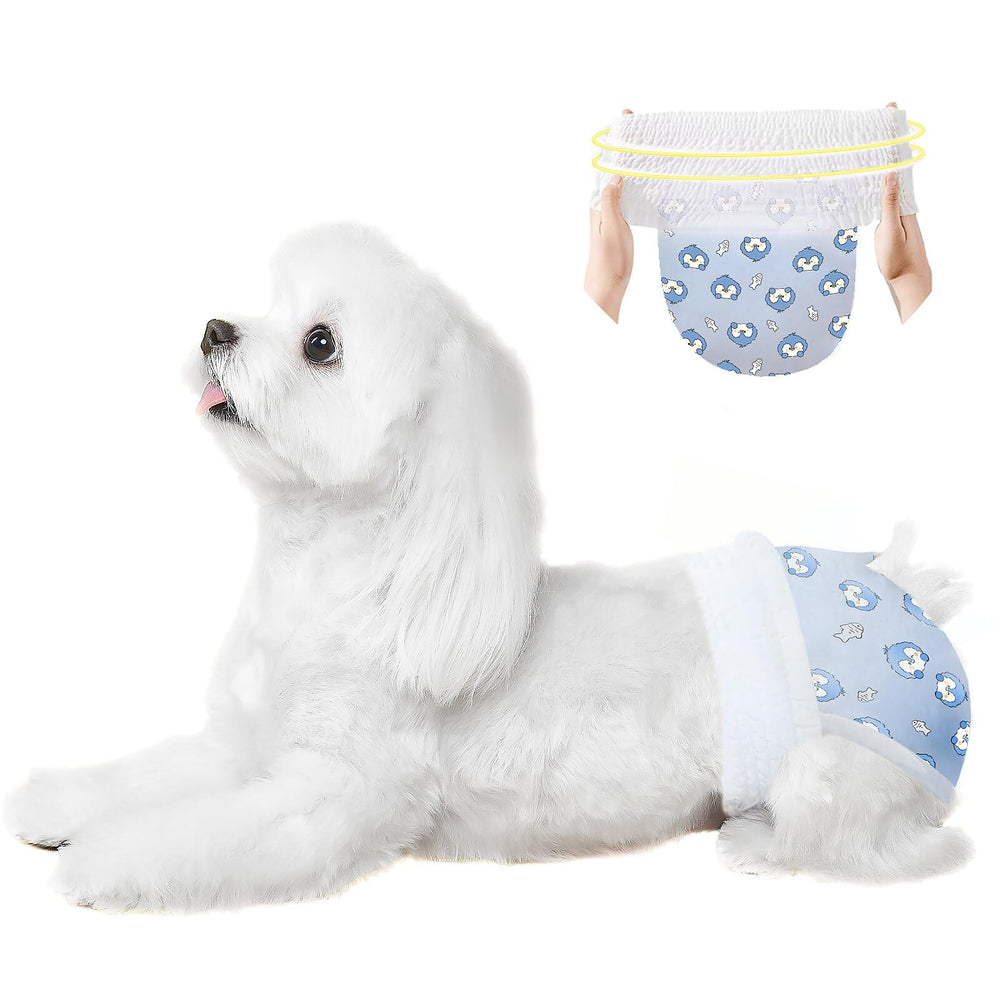 Ambreview pañales para perro femenino con ajuste estirable para mayor comodidad durante el movimiento