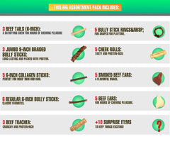 American Dog Treat Company palitos de res, masticables y duraderos para sesiones de juego