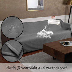 Protector impermeable Ameritex para muebles, ideal para familias con mascotas.