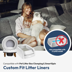 AMOGOGOPET compatibilidad con ScoopFree Clumping y SmartSpin para uso sin complicaciones