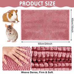 Amylove alfombrilla chenille absorbente rosa, tacto suave y secado rápido