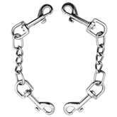 Clip de seguridad AncBace para perro con diseño doble para mayor control.