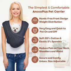 AnccoPlus portador ajustable, tirantes ergonómicos reducen esfuerzo en espalda