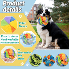 Andiker bola de olfato para perros, colores brillantes, capta atención.