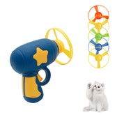 Andiker lanza-disco para gato, herramienta de juego interactivo para estimulación y ejercicio.