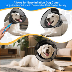 AnimaCure XL cono inflable con tubos de aire para ajuste.