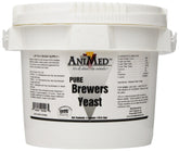 ANIMED levadura de cerveza para caballos en envase, apoyo nutricional diario.