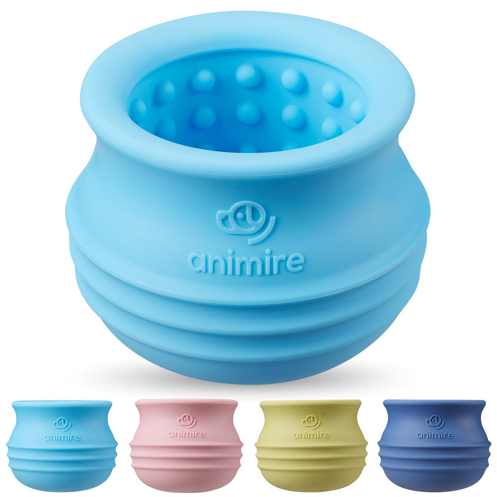 Animire Juguete dispensador de premios para perros, interactivo y perfecto para sesiones divertidas.