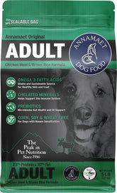 Annamaet Original Adult, bolsa de 5 libras para perros con metabolismo lento