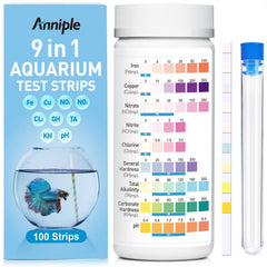 Anniple tiras de prueba para acuario, lectura rápida de resultados.