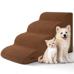 Aodisman escalones para perros 4 pasos junto a la cama, acceso cómodo