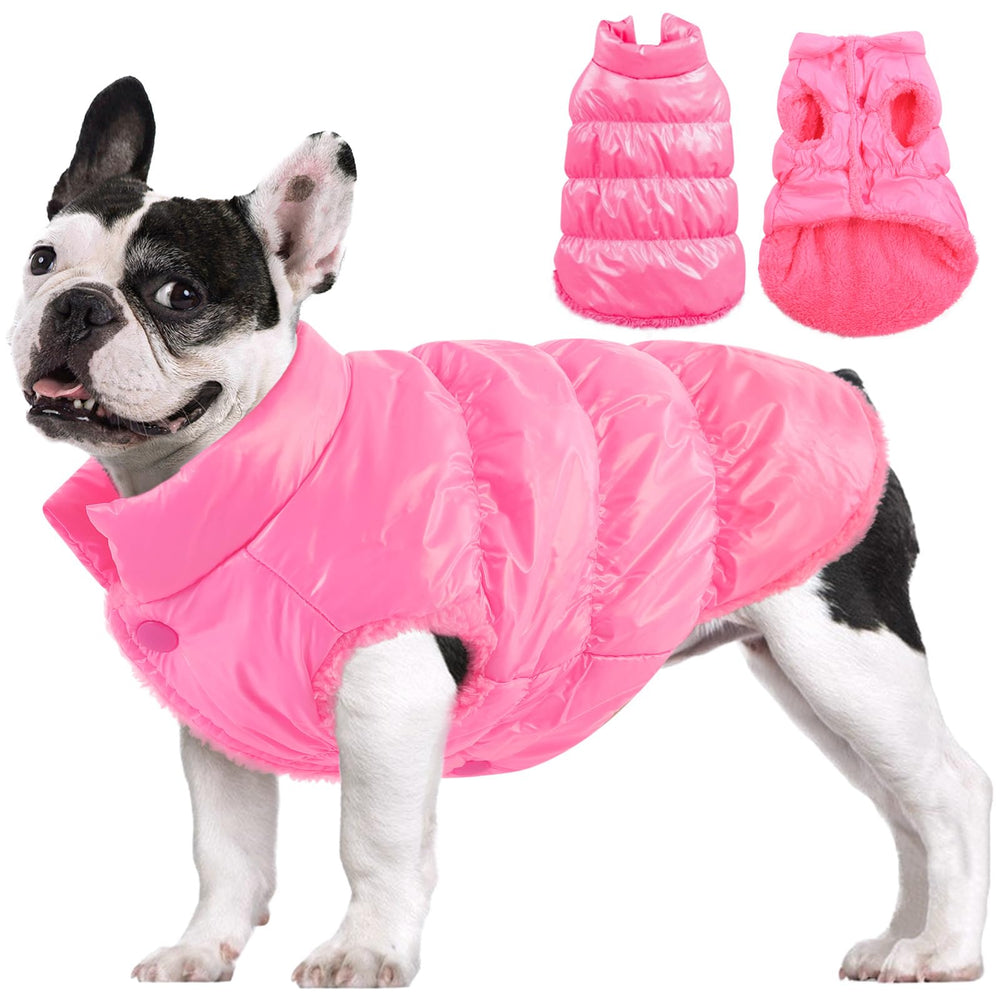 AOFITEE chaqueta para perro, vista frontal, ideal para paseos en clima frío.