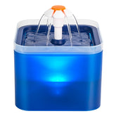 AONBOY fuente para gatos azul flor, cascada suave para hidratar a tu mascota.