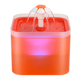 Fuente para gatos AONBOY con cascada iluminada, ideal para atraer al gato por la noche.
