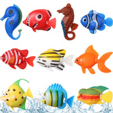 Pez artificial Aoriher de colores vivos para acuario, decoración realista.