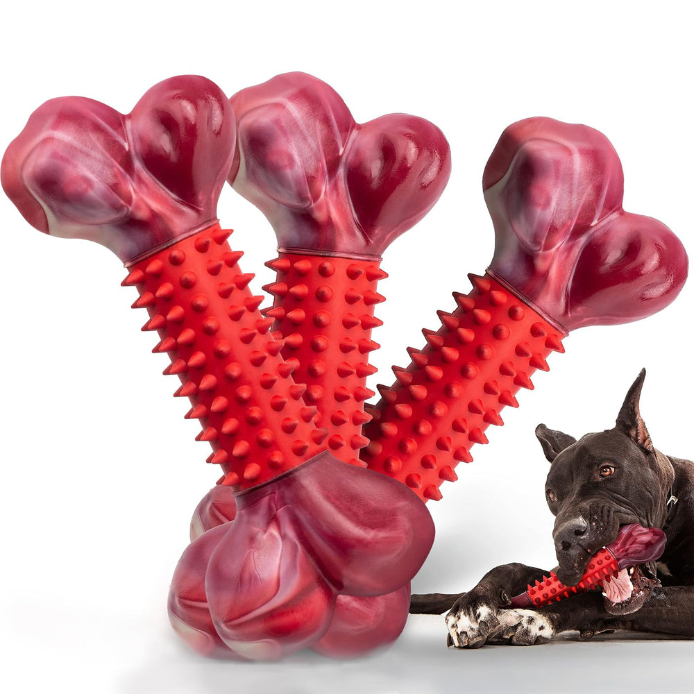 Apasiri triple-pack de huesos masticables para perros grandes, variedad para morder