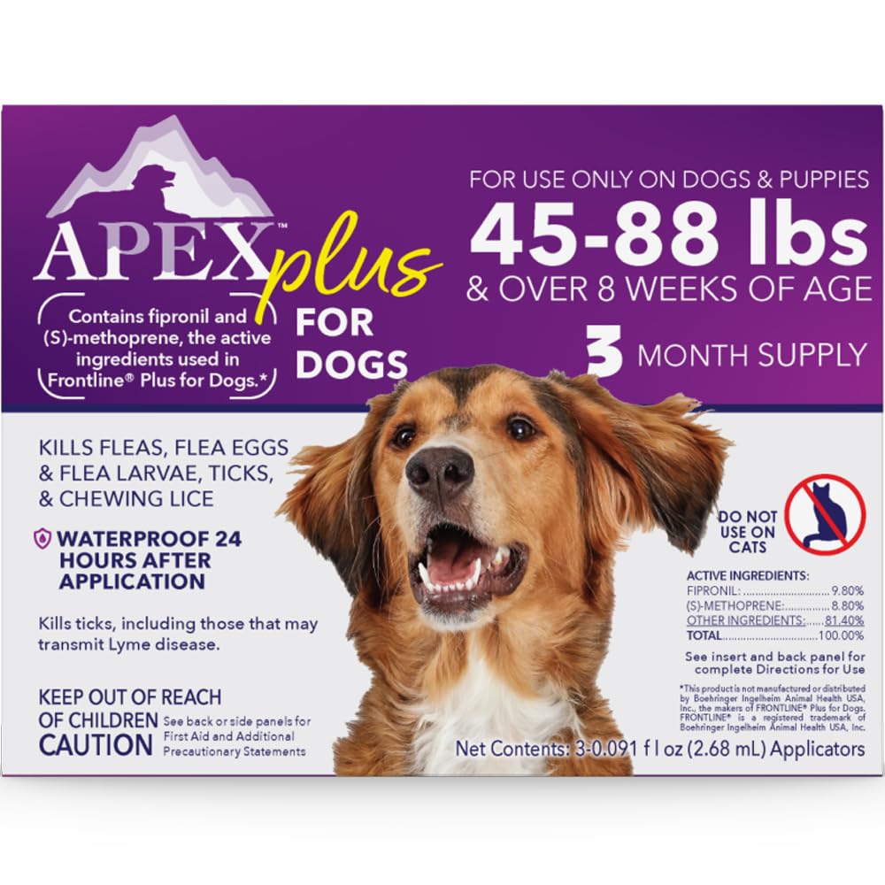 Apex Plus para perros: aplicacion-topica para pulgas y garrapatas